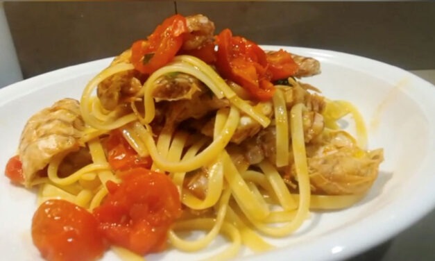 LINGUINE CON PANNOCCHIE DI MARE DELLA MONICA