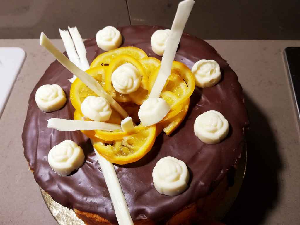 Chiffon cake alla zucca e arancia della Monica