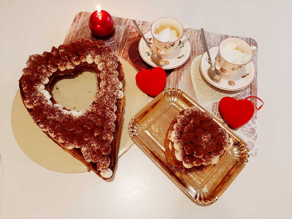 Cream tart  morbida di San Valentino