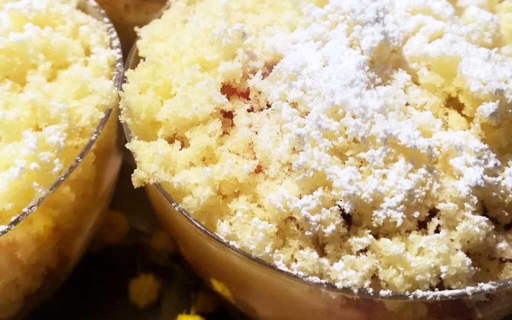 TORTA MIMOSA MONOPORZIONE DELLA MONICA