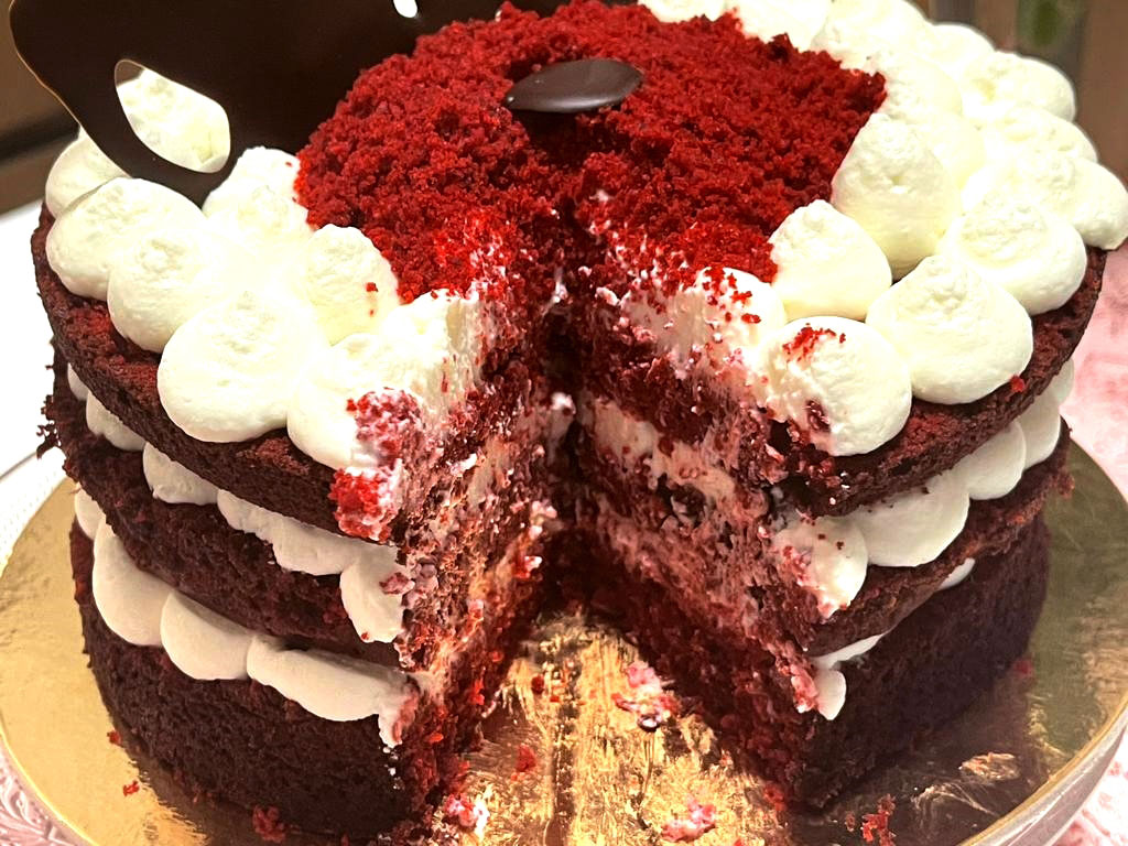 Torta natalizia red velvet cake