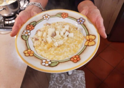 Risotto con zucca e pancetta della Monica