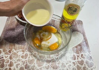 Aggiungete l'olio di semi di girasole