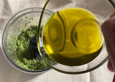 Aggiungete l’olio evo