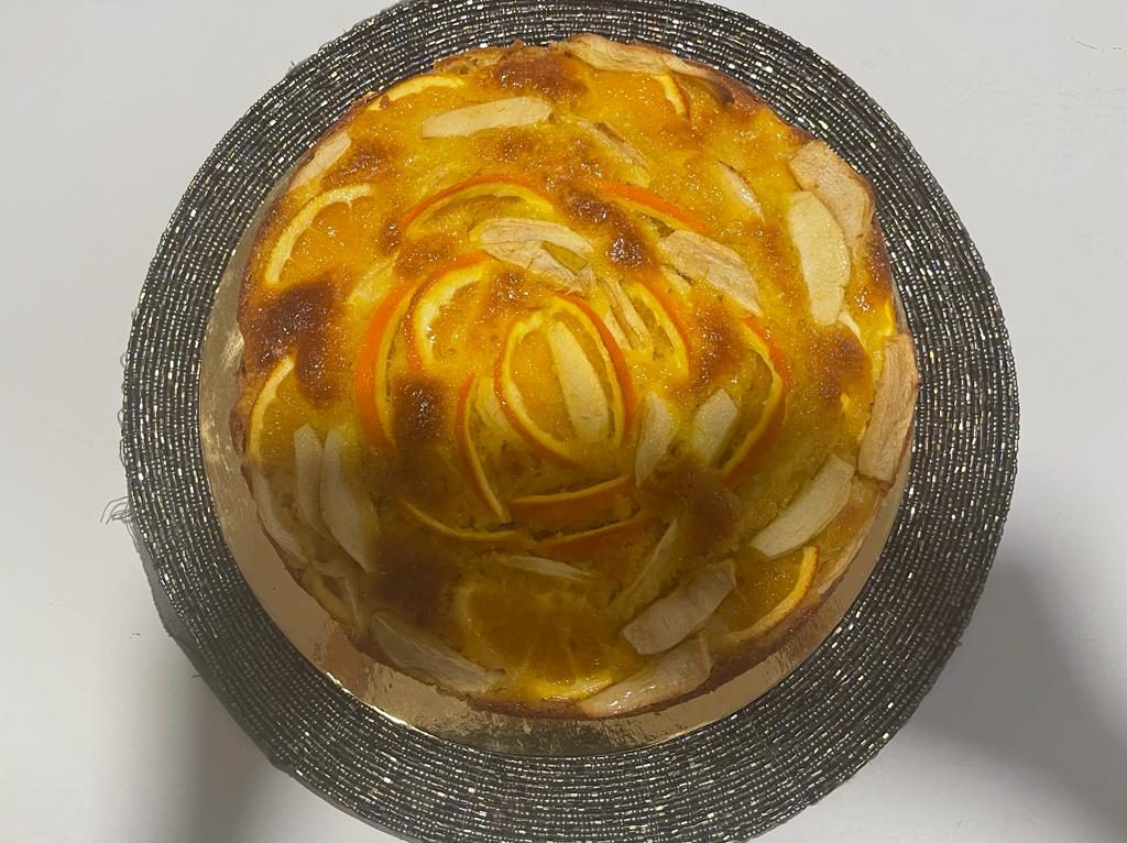 TORTA SOFFICE CON MELE E ARANCIA DELLA MONICA