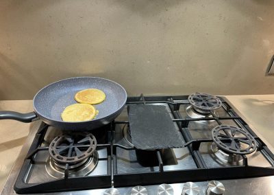 Girati i pancake fateli cuocere un altro minutino