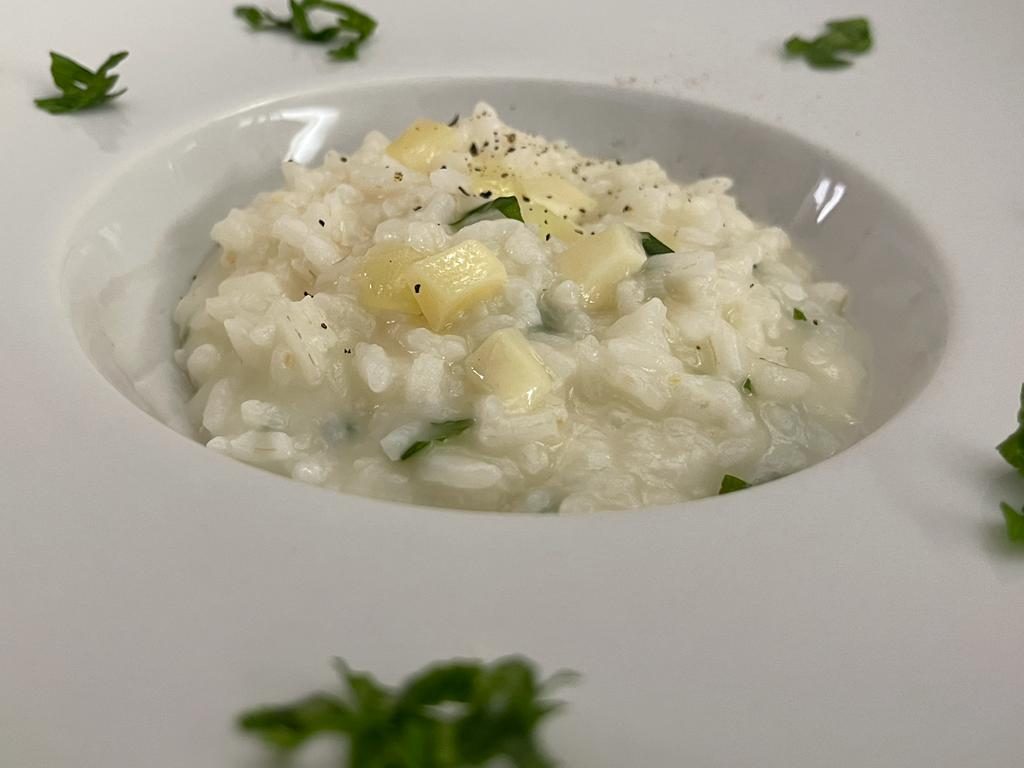 Risotto allo champagne della Monica