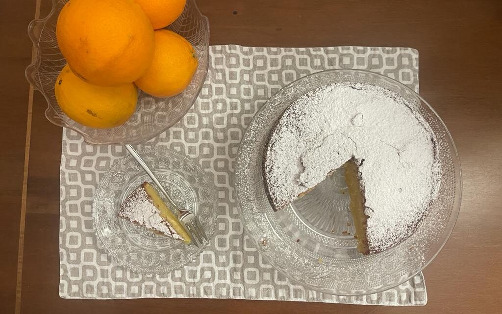 TORTA CREMOSA CON RICOTTA E ARANCE BIOLOGICHE